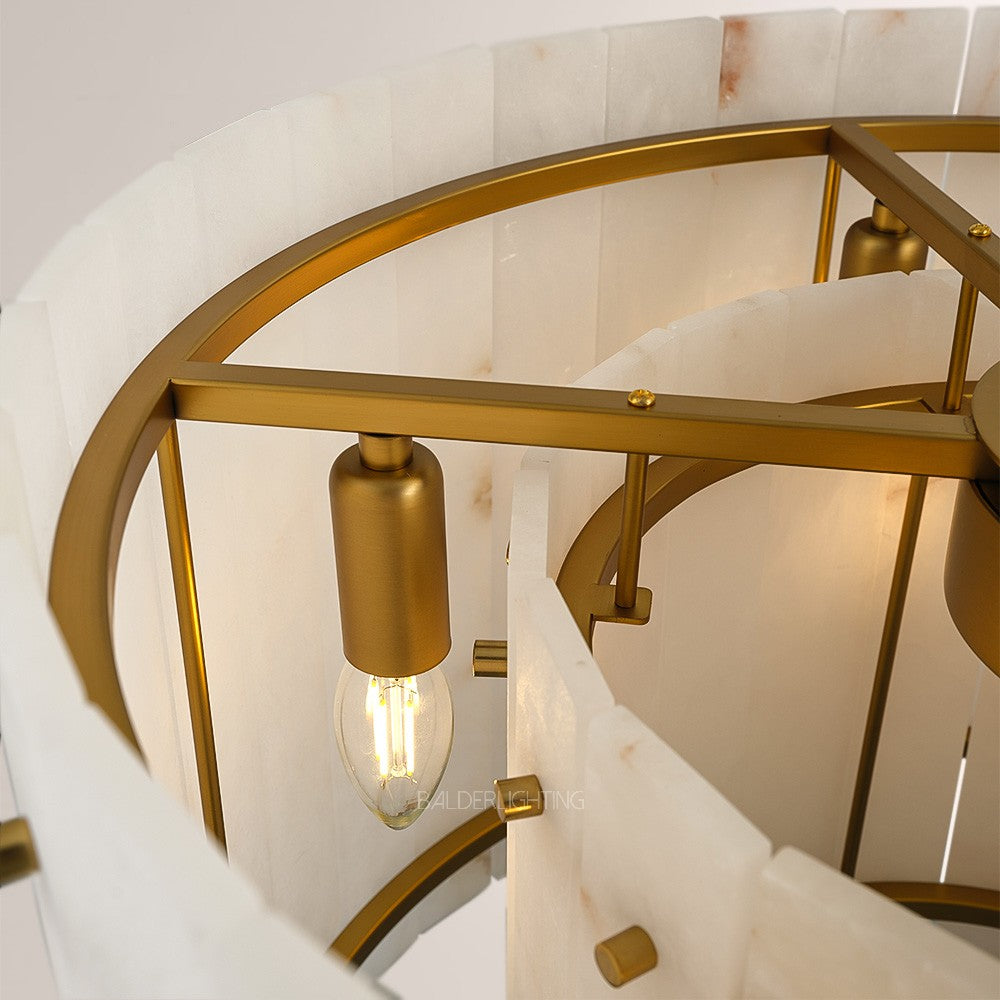 Clementine Onyx Round Chandelier 22"