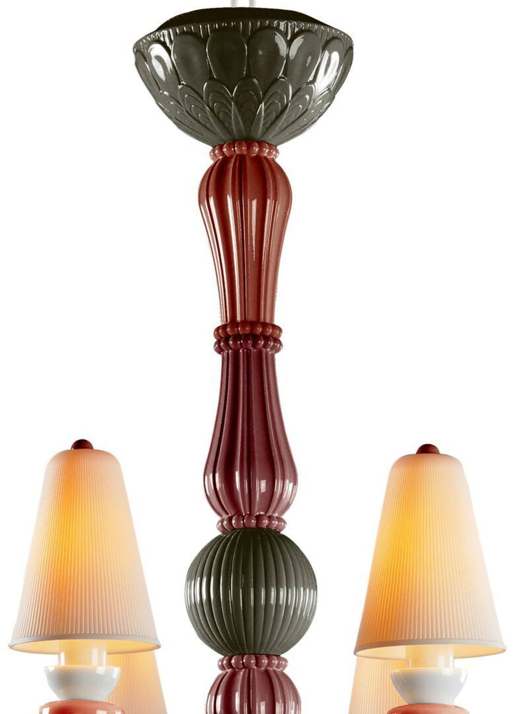 Lladro Ivy and Seed 8 Lights Chandelier Flat Model (US)