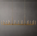 Thaddeus Linear Chandelier 96" 17-Lights For Living Room