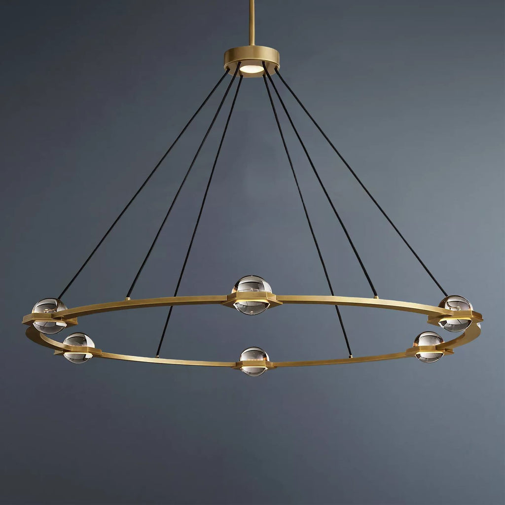 Eclatant Vintage Round Chandelier 48"