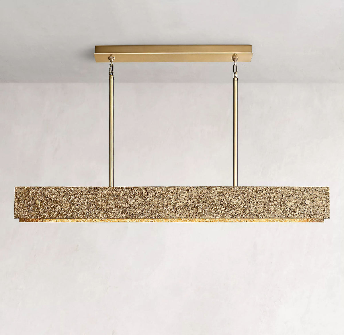 Vouvray Linear Brass Chandelier L54"/L72"