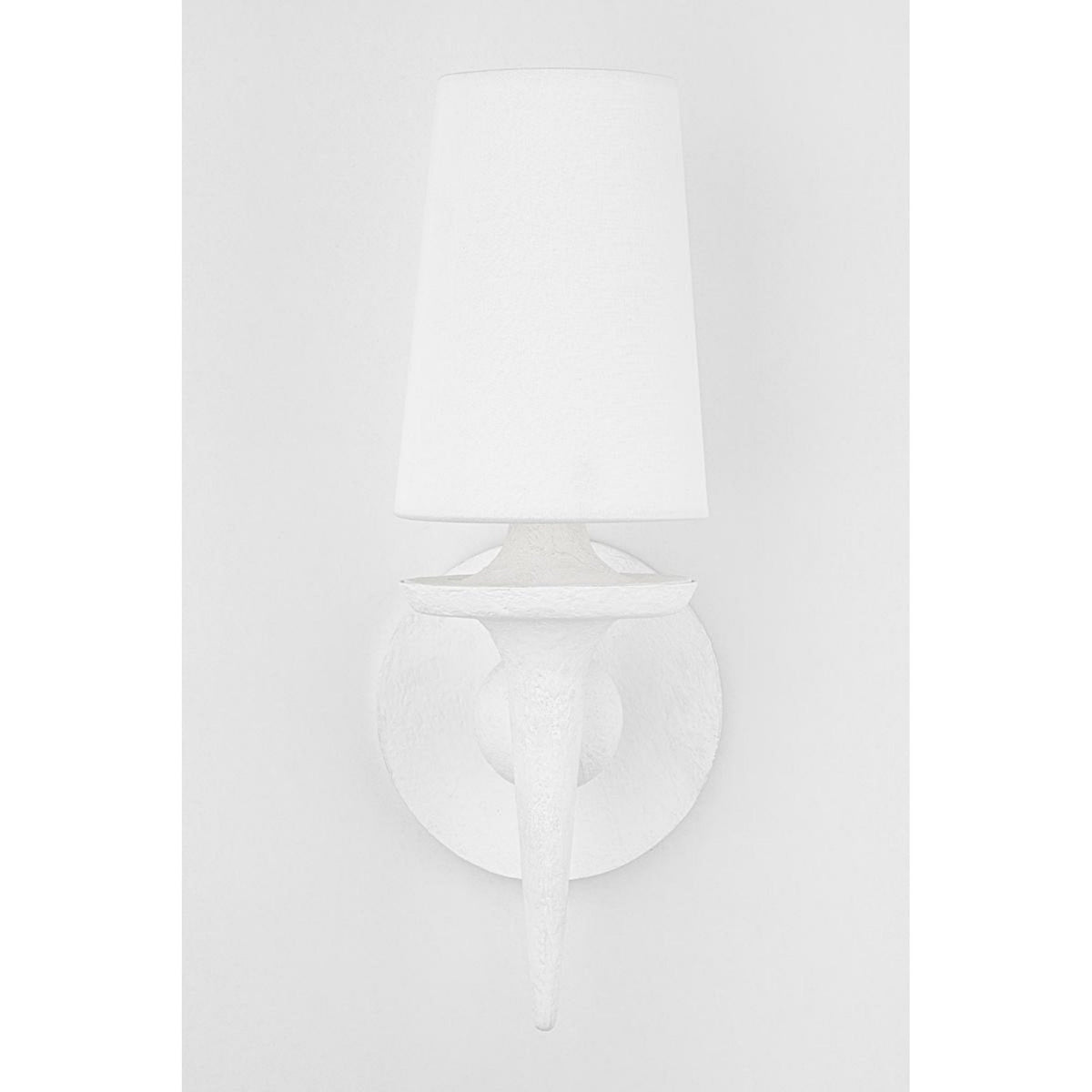 Torch 8-Light Chandelier in White Plaster 48L x 48W x 30.5H