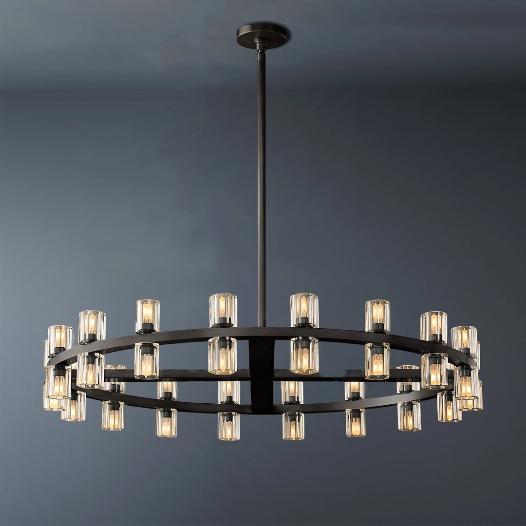 Arcachon Wine Cup Led Round Chandelier 36"