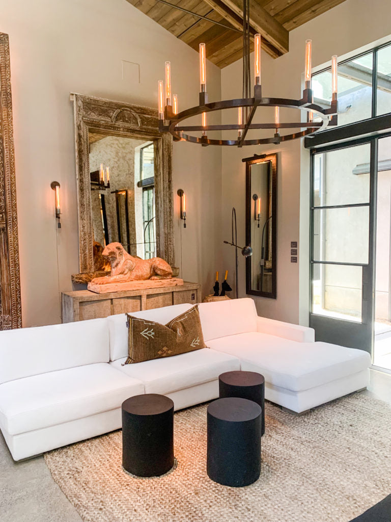 Cannele Round Chandelier 60" For Living Room