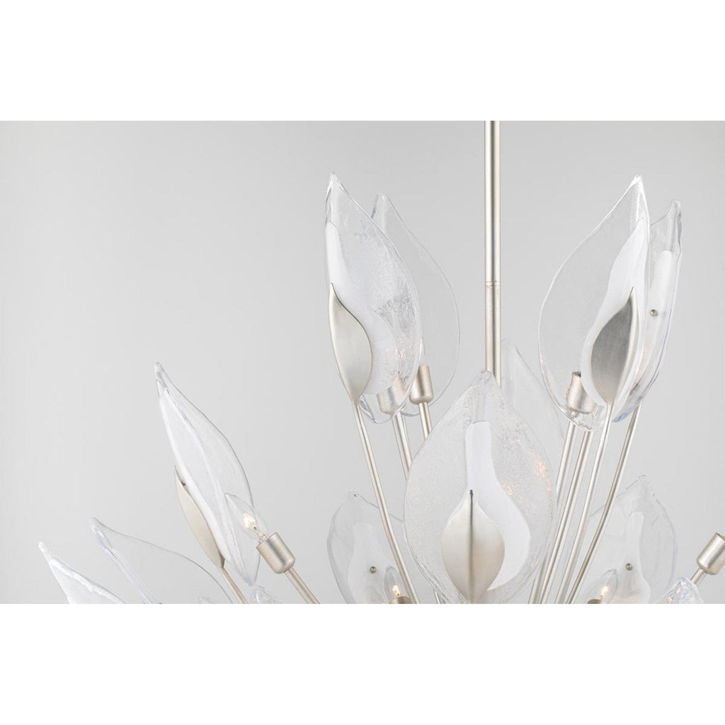 Blossom 24-Light Chandelier in Gold Leaf 55L x 55W x 37H