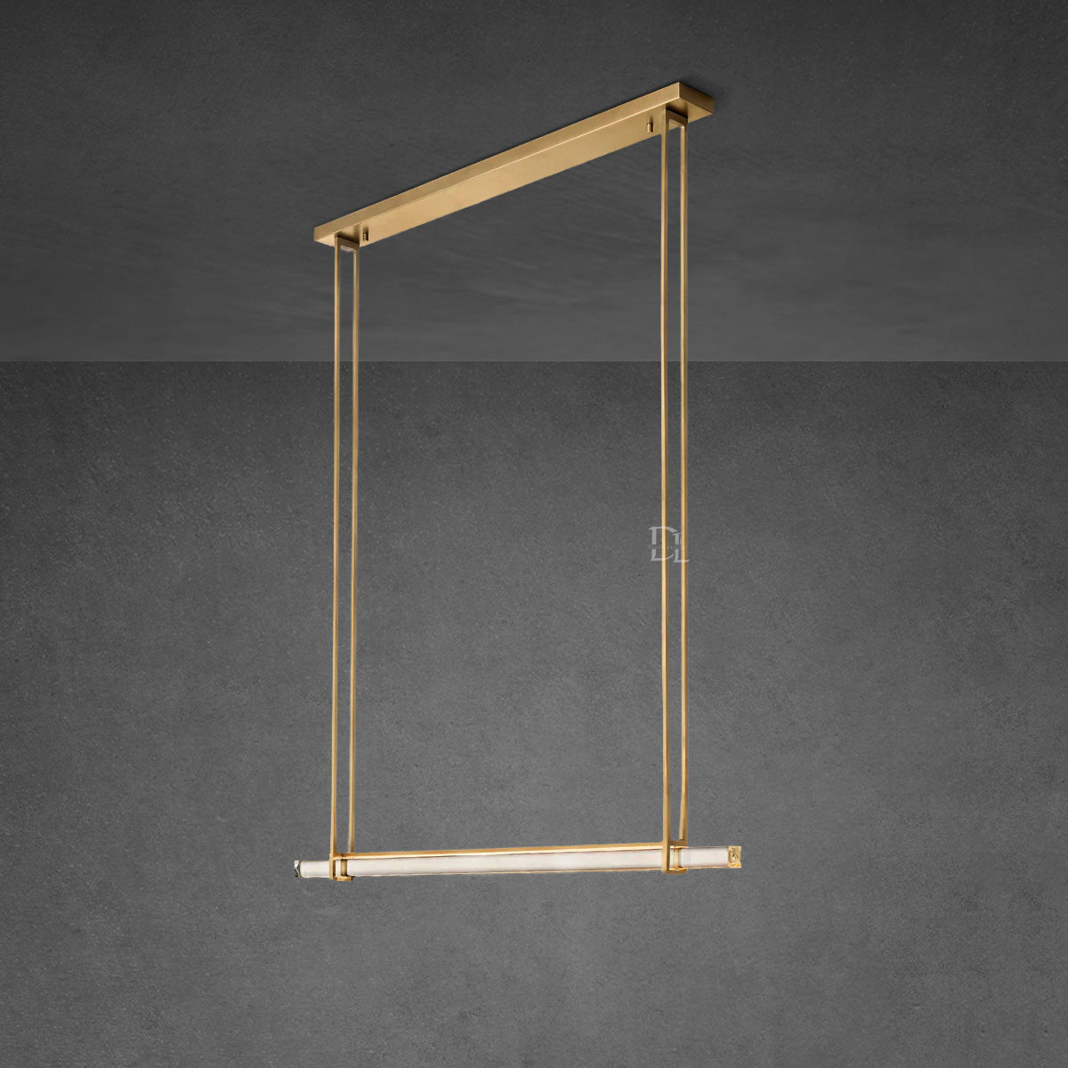 Aerie Crystal Single Bar Linear Chandelier 60"