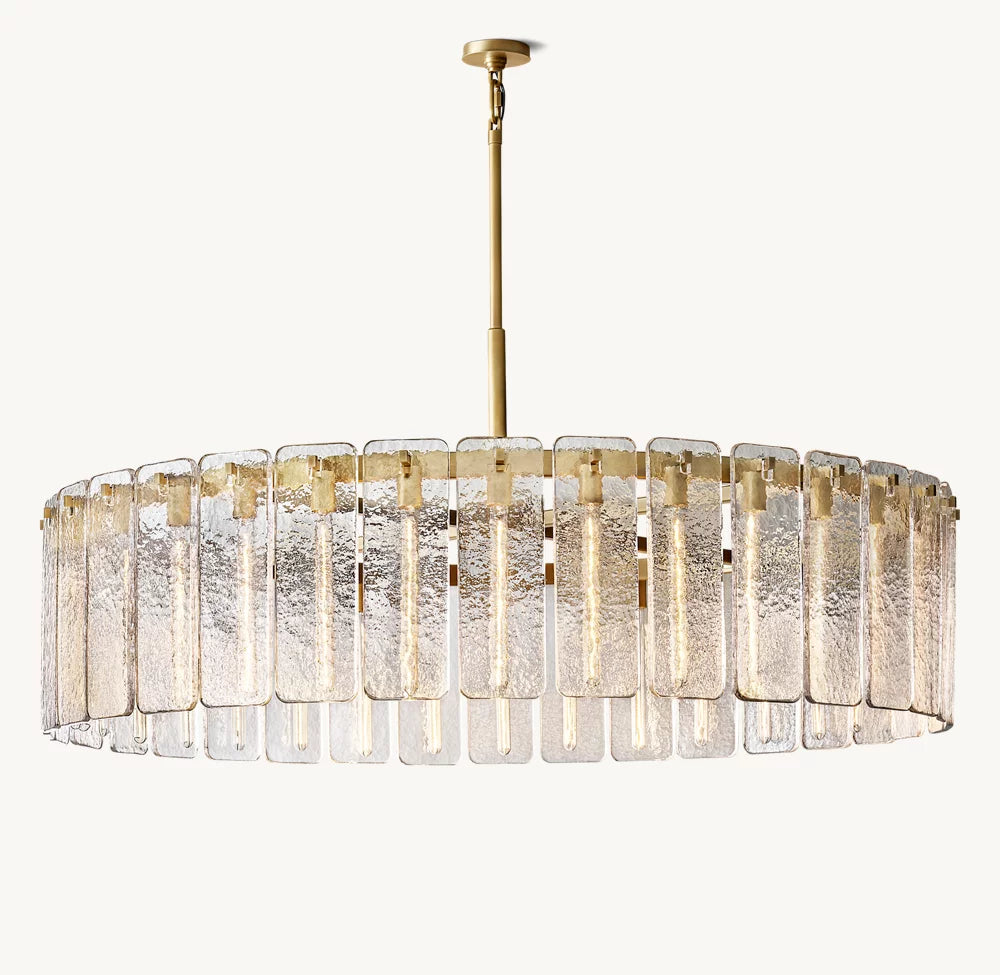 Clementine Glass Round Chandelier 60"