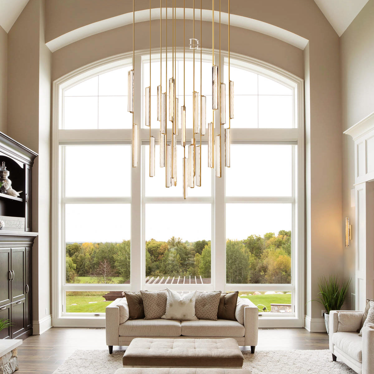 Aerie Crystal Round Chandelier 56"