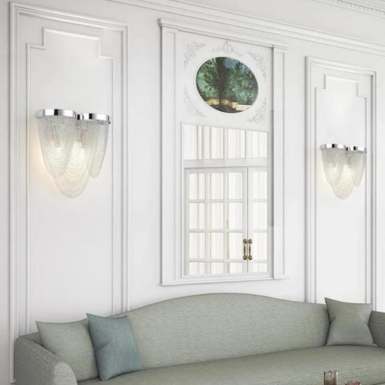 Tassel Aluminum Chain Wall Sconce