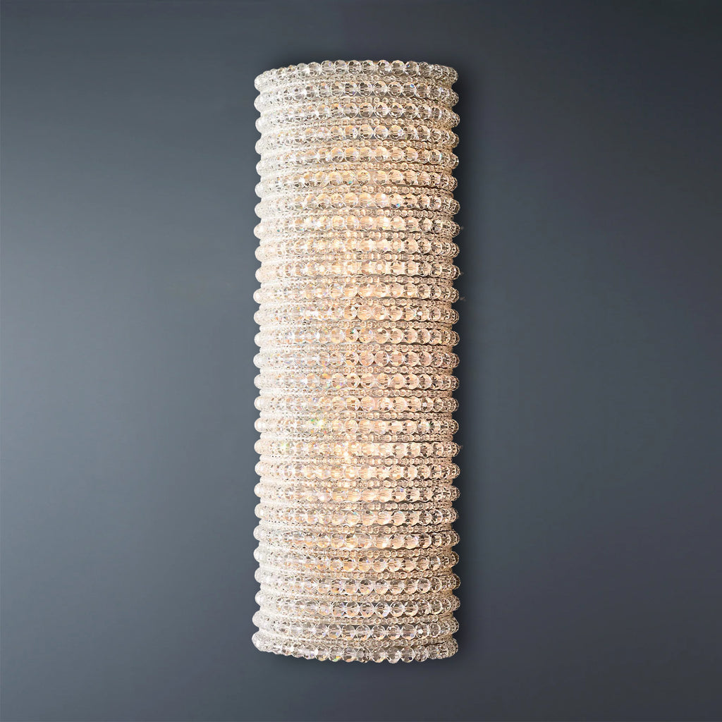 Halo Crystal Bead Wall Sconce 21"H