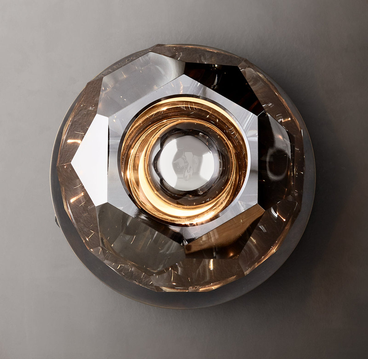 Boule De Smoke Crystal Ball Petite Wall Sconce