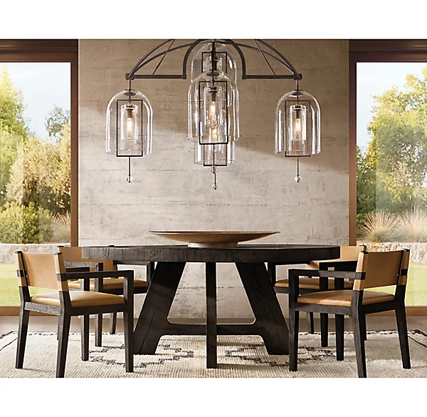 Fulcrum Round Chandelier 73" For Living Room