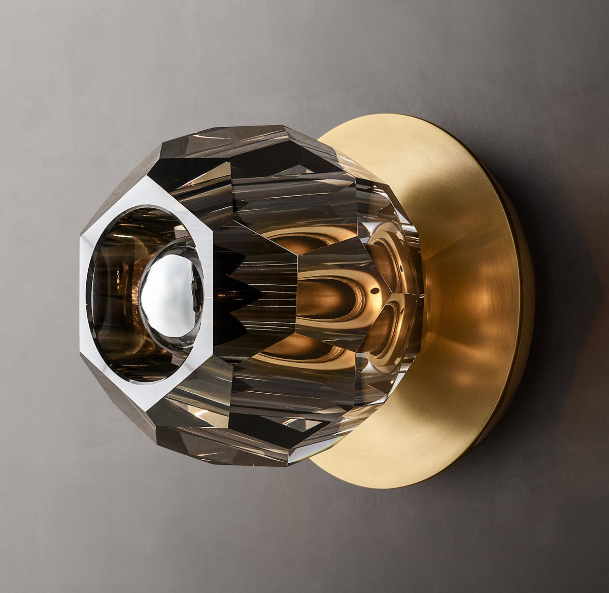 Boule De Smoke Crystal Ball Petite Wall Sconce