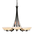 Aegis 5 Arm Chandelier 5-Light Opal Glass (GG) in Dark Smoke