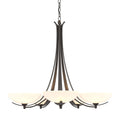 Aegis 5 Arm Chandelier 5-Light Opal Glass (GG) in Oil Rubbed Bronze