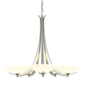 Aegis 5 Arm Chandelier 5-Light Opal Glass (GG) in Sterling