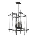 Tura 8-Light Large Chandelier 8-Light in Black