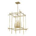 Tura 8-Light Large Chandelier 8-Light in Modern Brass