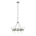 Echo 10-Light Circular Chandelier 10-Light Cast Glass (YC) in Sterling