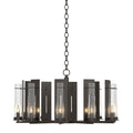 New Town 10 Arm Chandelier 10-Light Seeded Clear Glass (II) in Oil Rubbed Bronze
