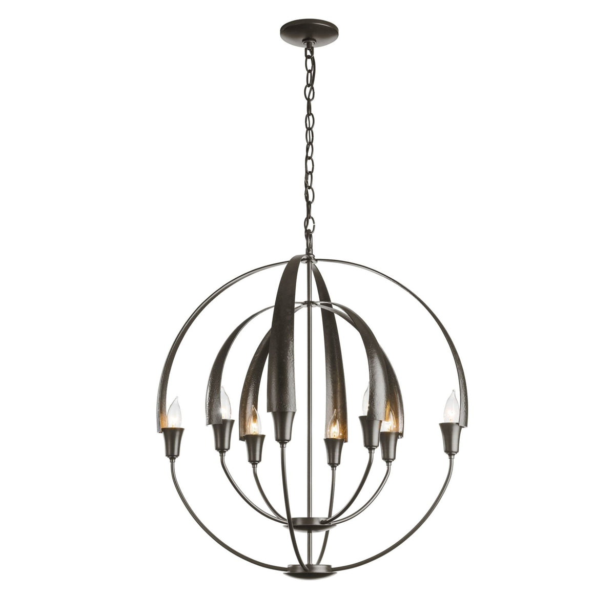 Double Cirque Chandelier 8-Light in Oil Rubbed Bronze