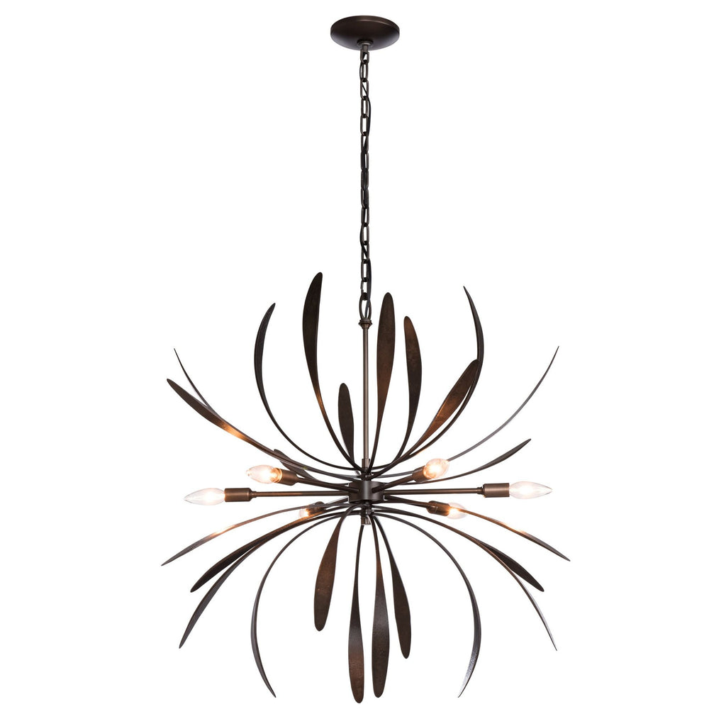 Dahlia Chandelier 6-Light in Dark Smoke