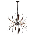Dahlia Chandelier 6-Light in Dark Smoke