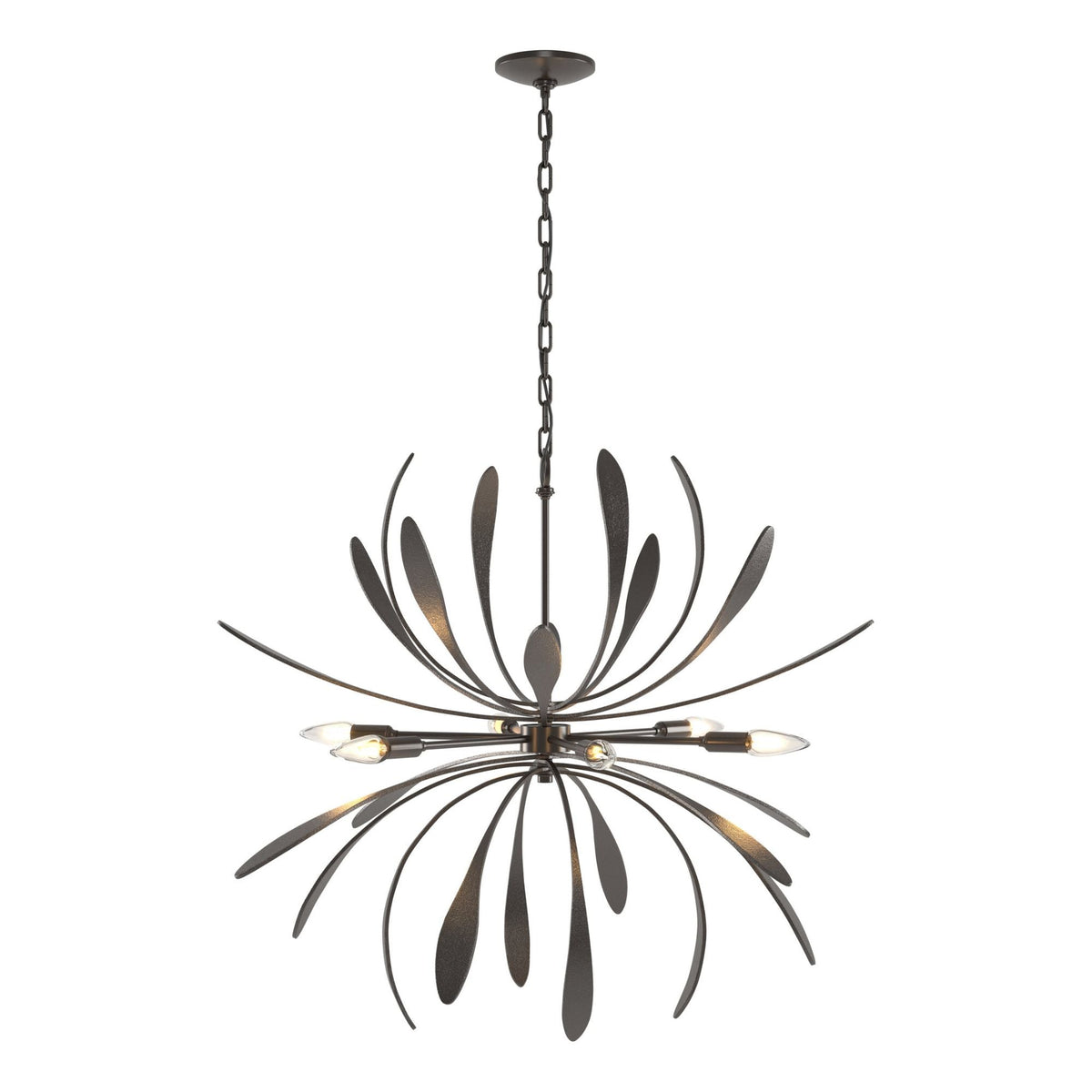 Dahlia Chandelier 6-Light in Oil Rubbed Bronze