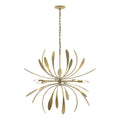 Dahlia Chandelier 6-Light in Modern Brass
