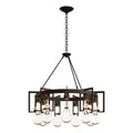 Apothecary Circular Chandelier 9-Light Clear Glass (ZM) in Oil Rubbed Bronze