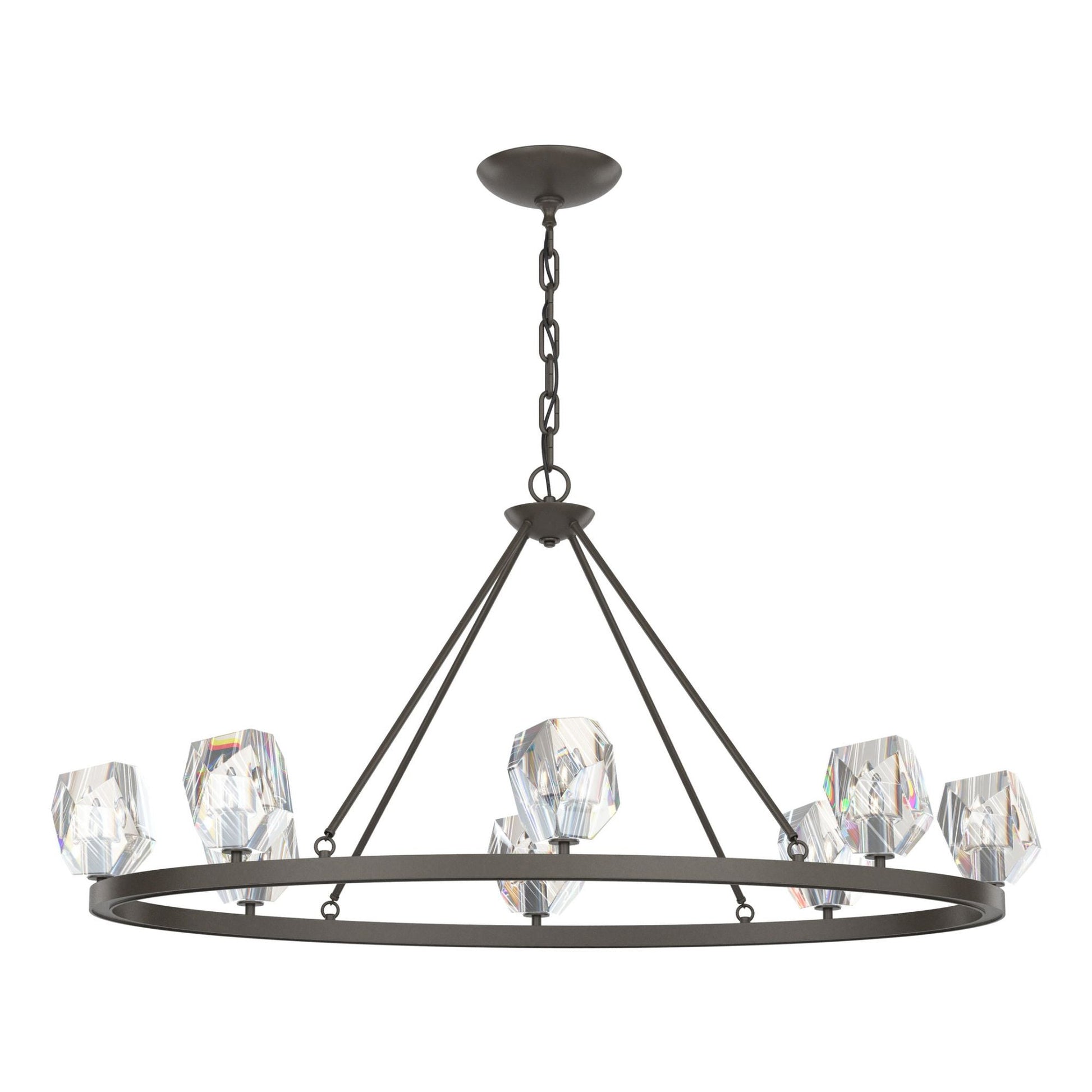 Gatsby 8-Light Chandelier 8-Light Crystal in Dark Smoke