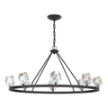 Gatsby 8-Light Chandelier 8-Light Crystal in Black