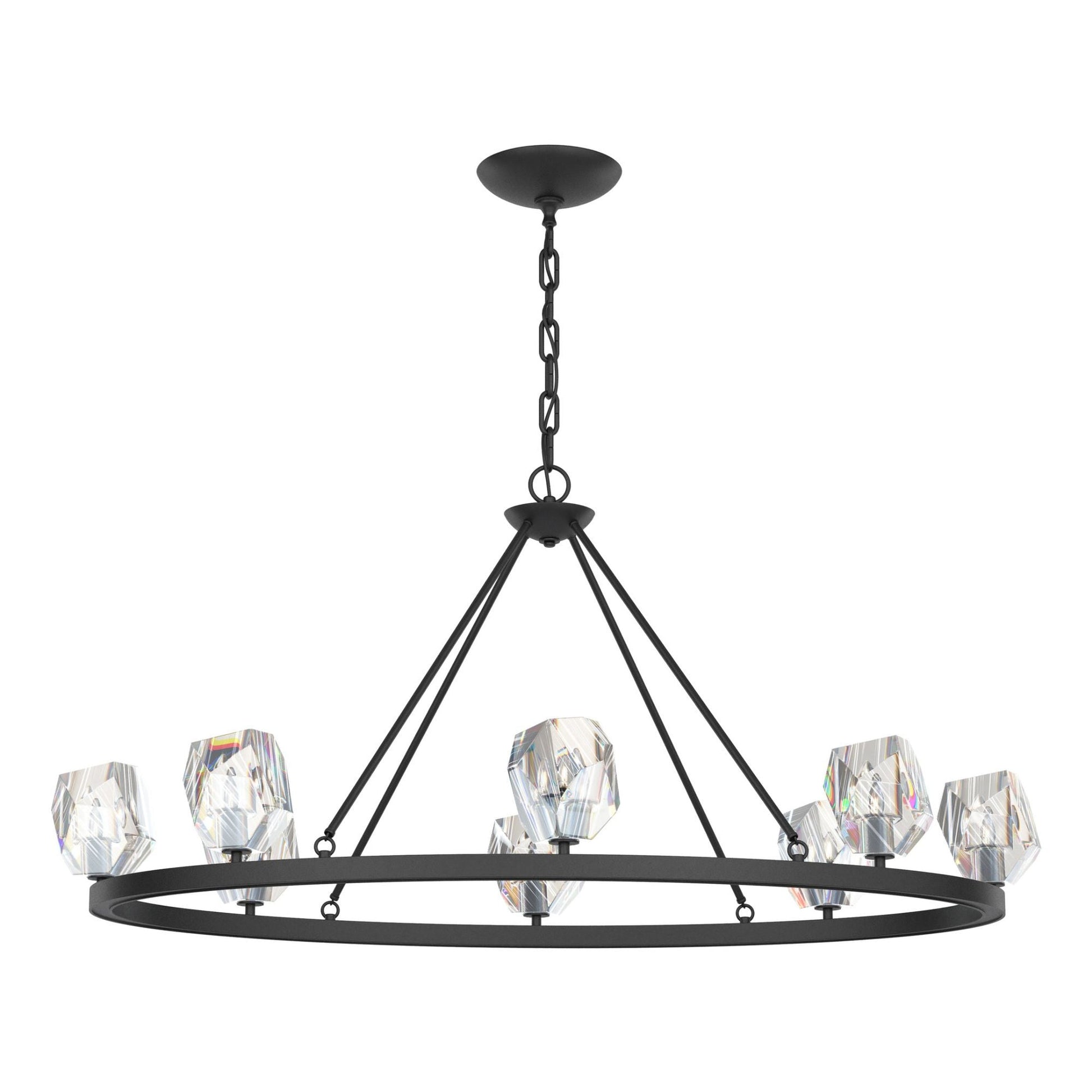 Gatsby 8-Light Chandelier 8-Light Crystal in Black