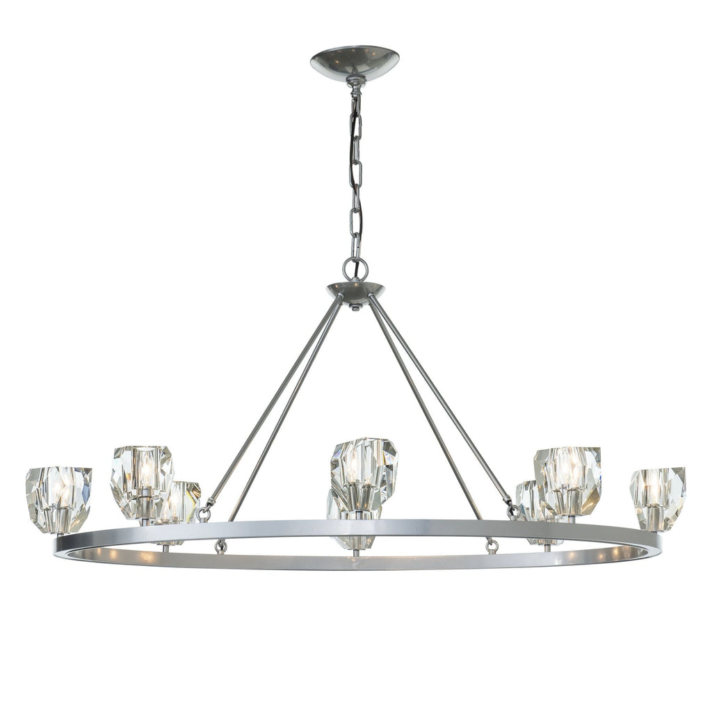 Gatsby 8-Light Chandelier 8-Light Crystal in Sterling