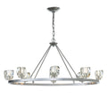 Gatsby 8-Light Chandelier 8-Light Crystal in Sterling