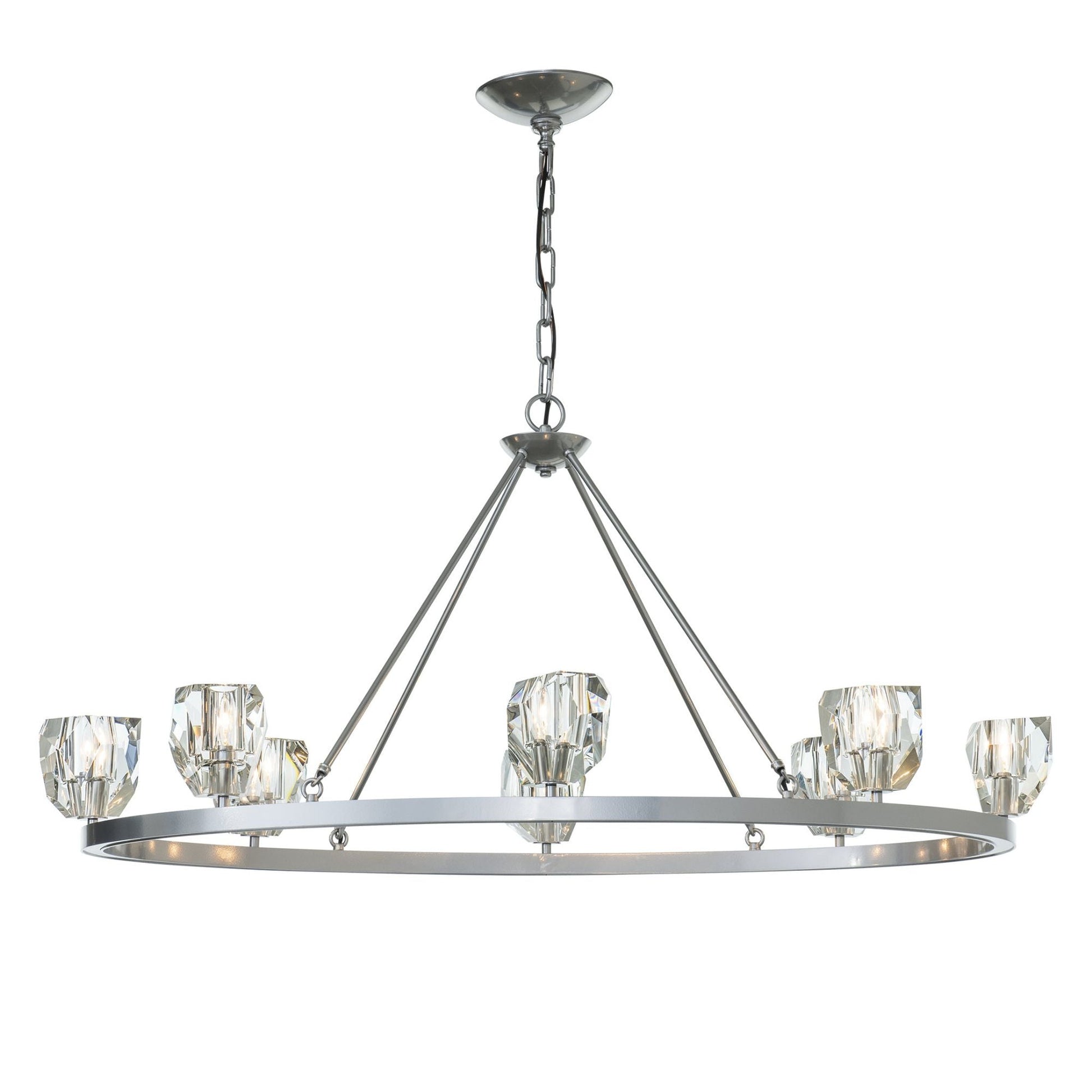 Gatsby 8-Light Chandelier 8-Light Crystal in Sterling