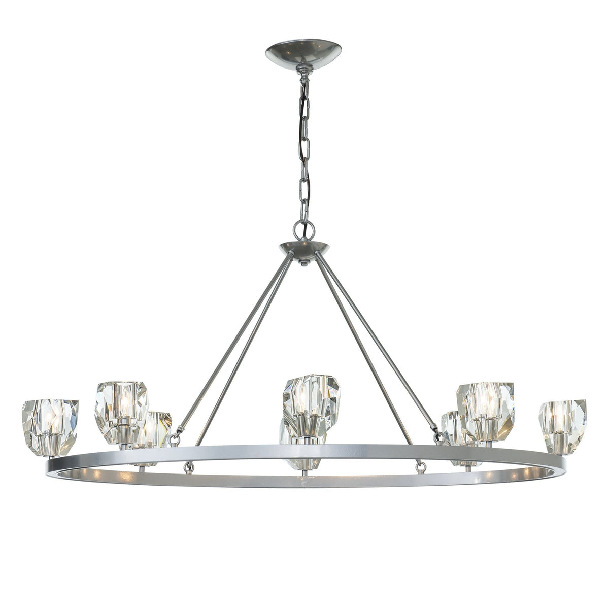 Gatsby 8-Light Chandelier 8-Light Crystal in Sterling