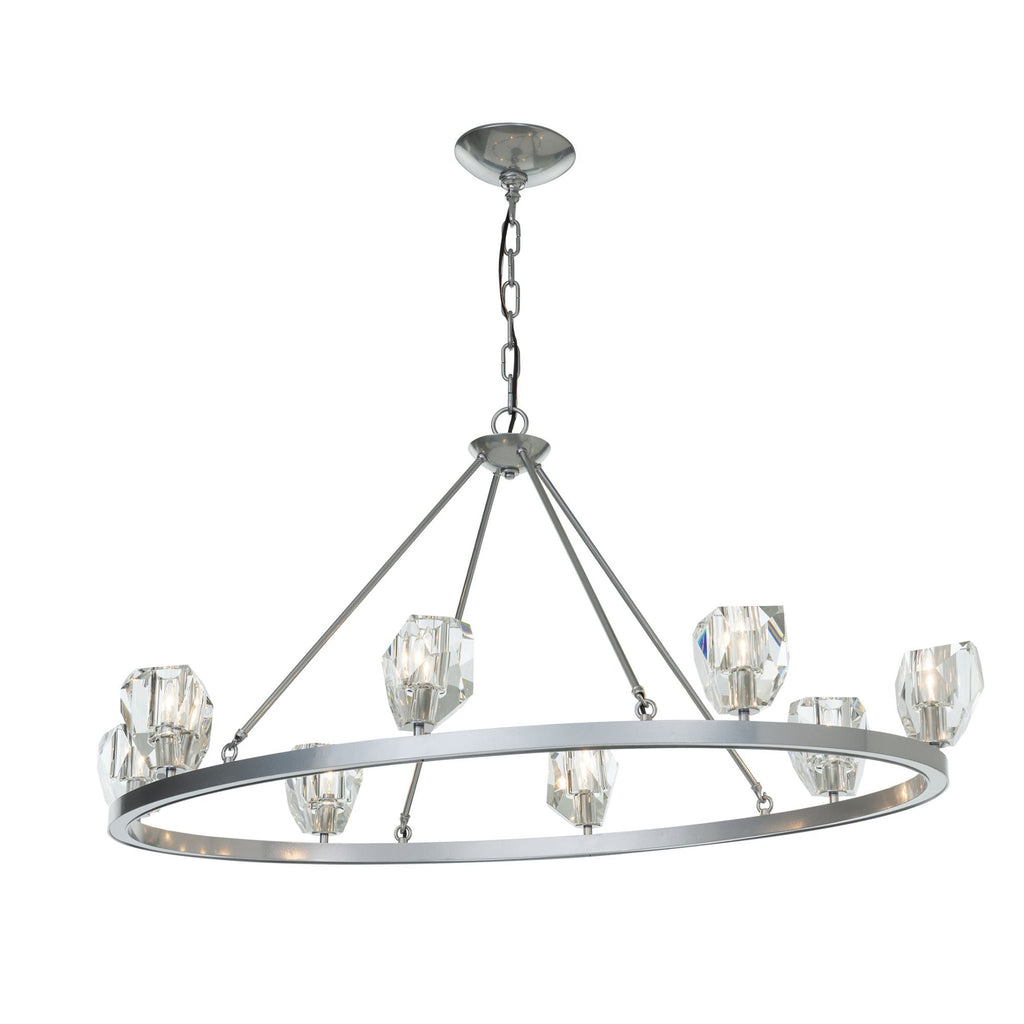 Gatsby 8-Light Chandelier 8-Light Crystal in Sterling