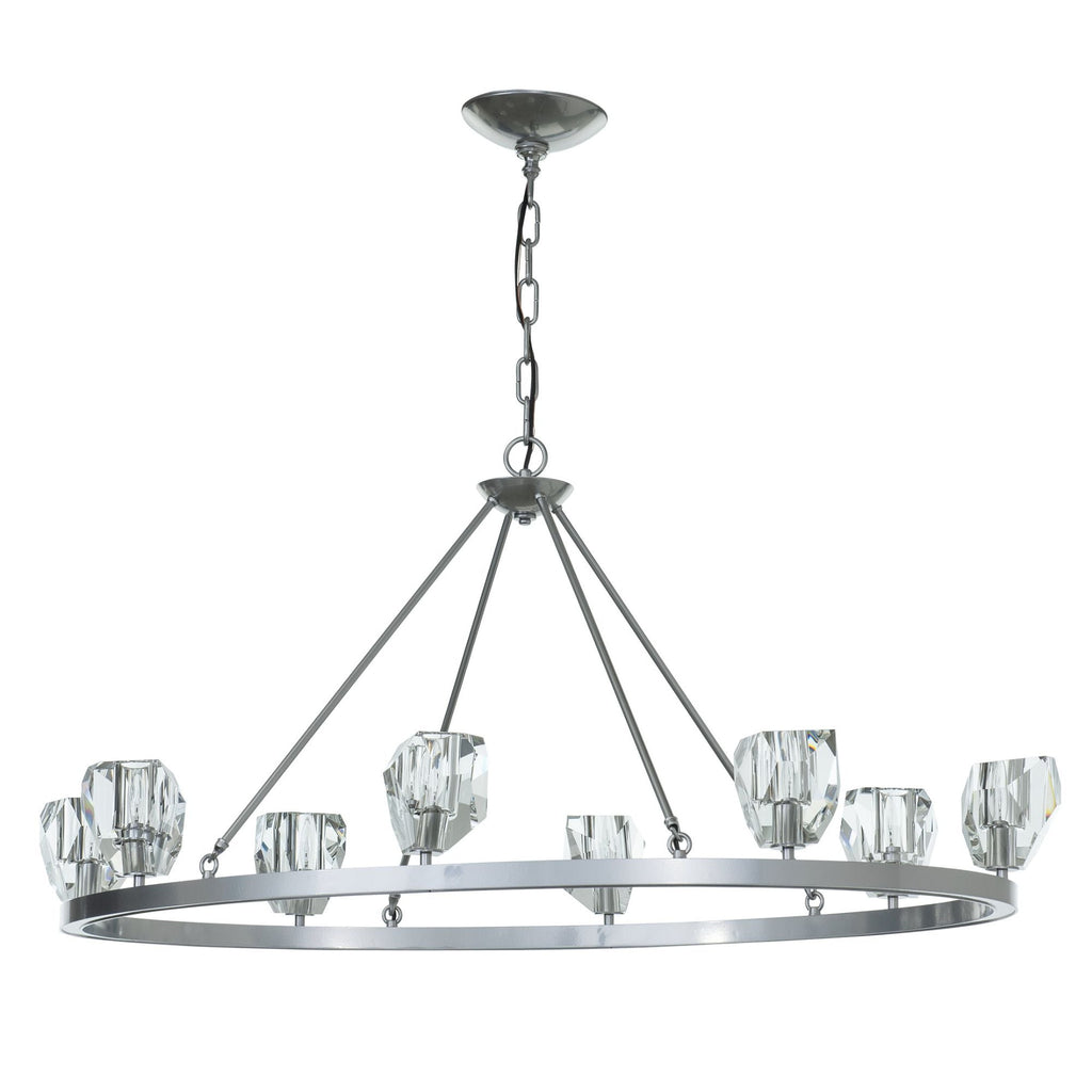 Gatsby 8-Light Chandelier 8-Light Crystal in Sterling