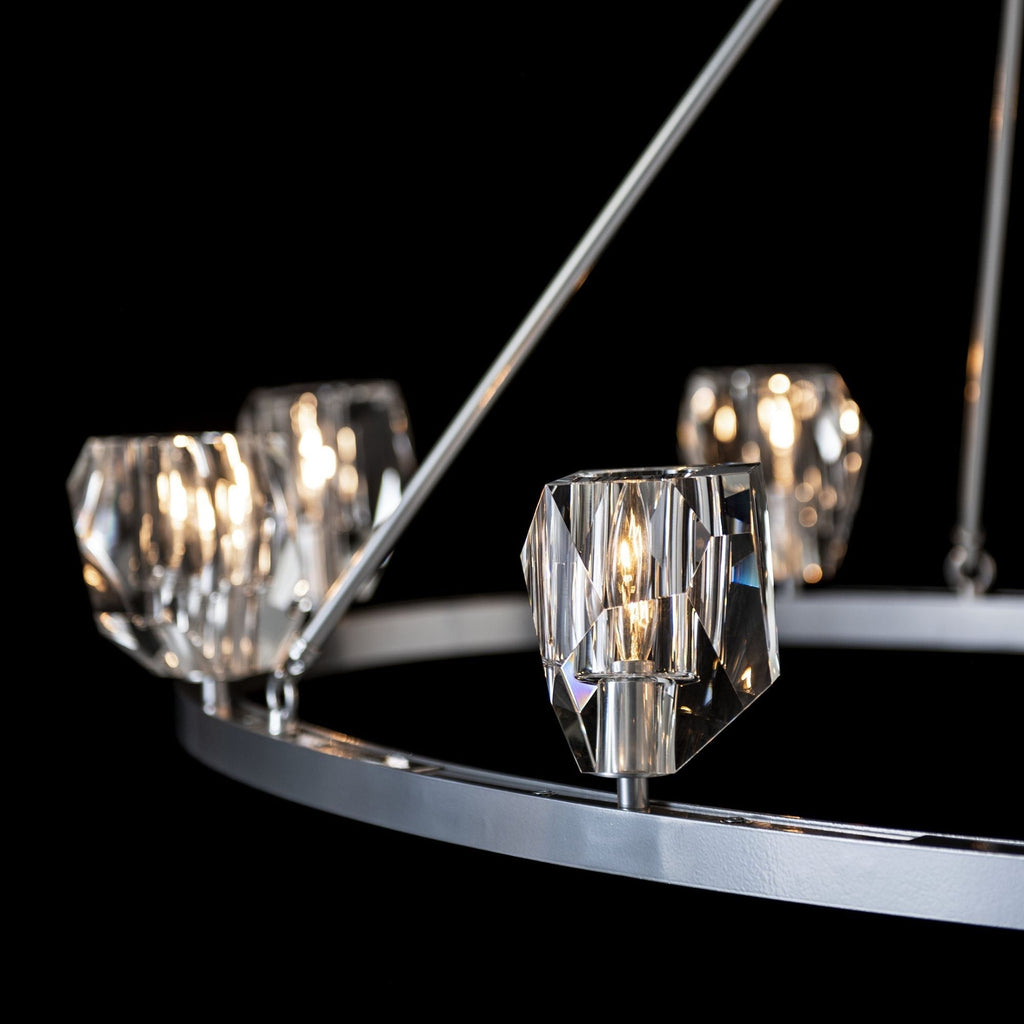 Gatsby 8-Light Chandelier 8-Light Crystal in Sterling