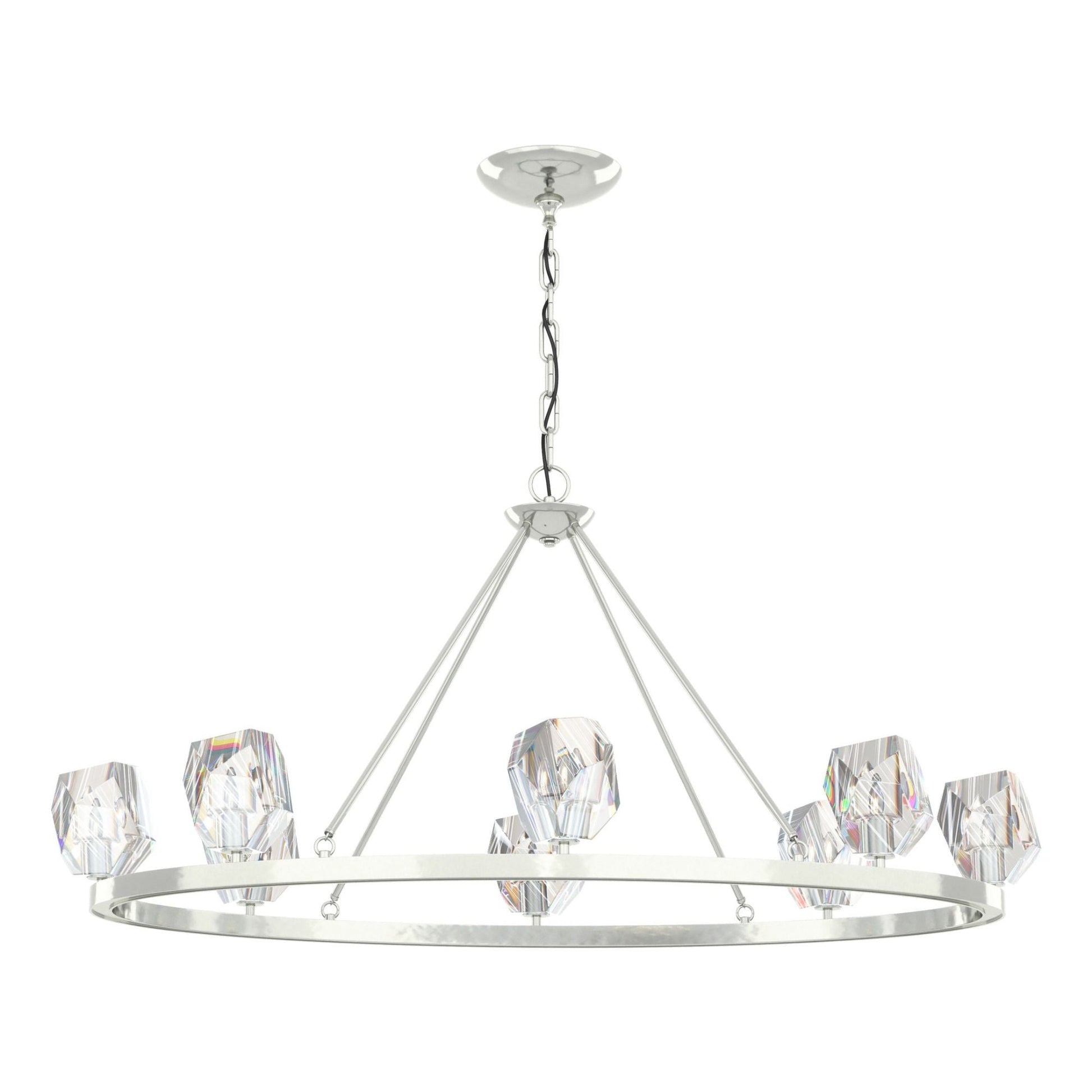 Gatsby 8-Light Chandelier 8-Light Crystal in Sterling