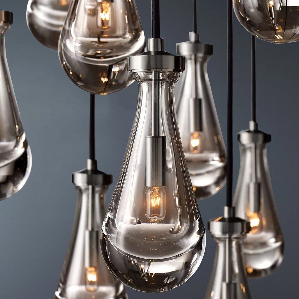Raindrop Round Chandelier 36"