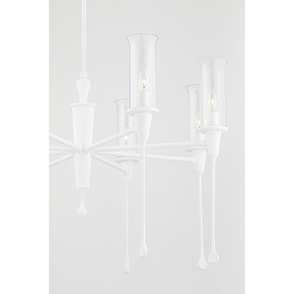 Chisel 16-Light Chandelier in Black Iron 41.25L x 41.25W x 28H