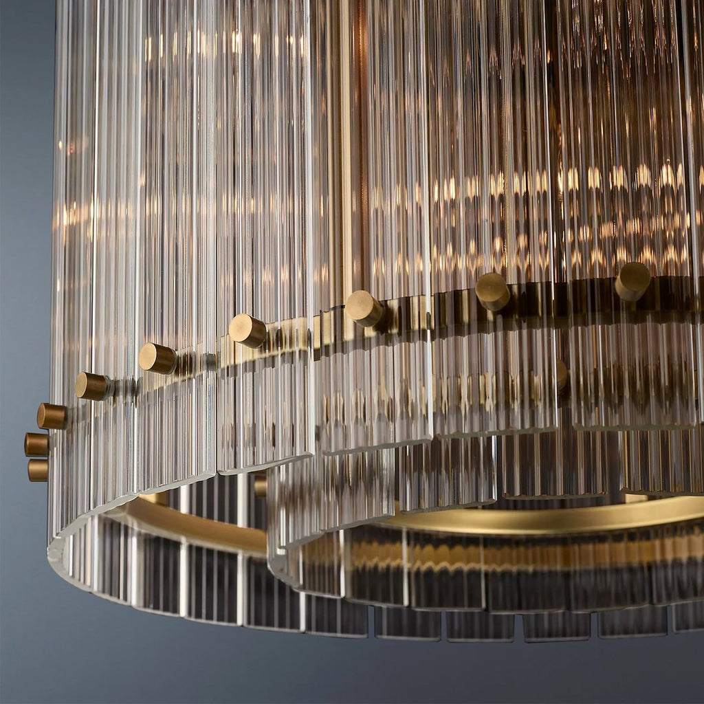 Modern San Marco Cake Two-Tier Round Luxury Chandelier 60"