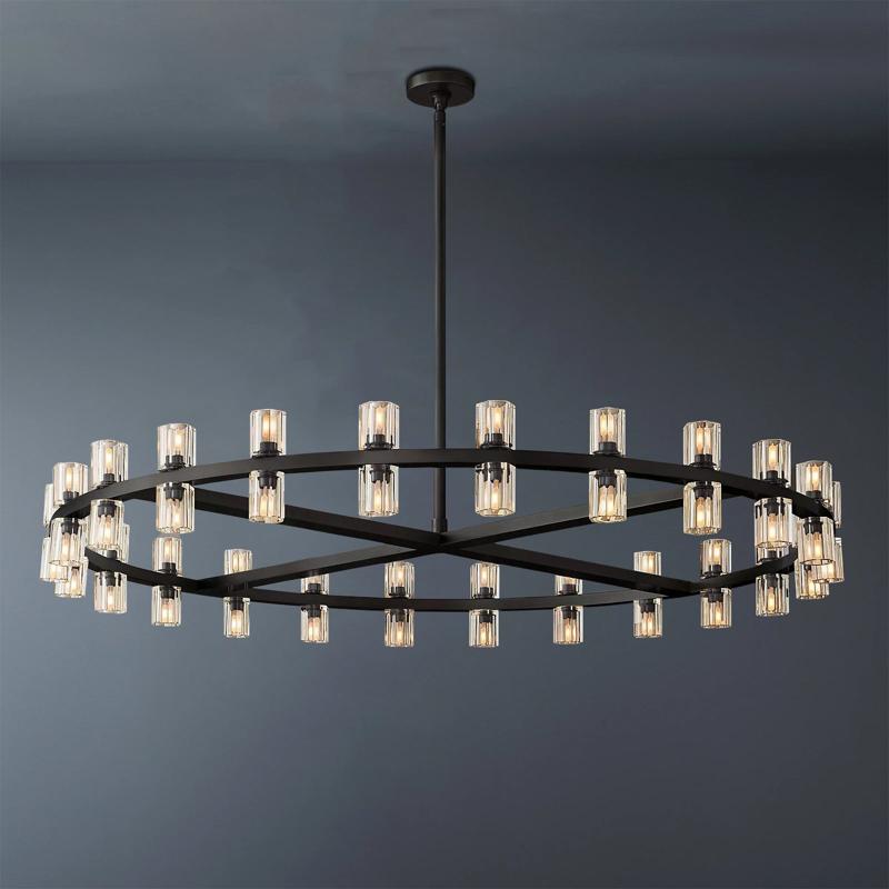 Arcachon Luxury Crystal Round Chandelier 48-Light 48"