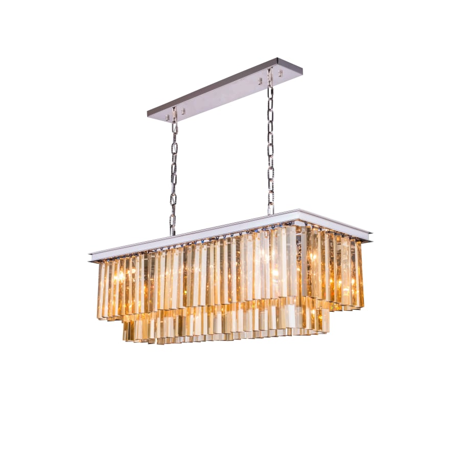 Elegant Lighting Sydney 12 Light 40" Wide Crystal Waterfall Chandelier