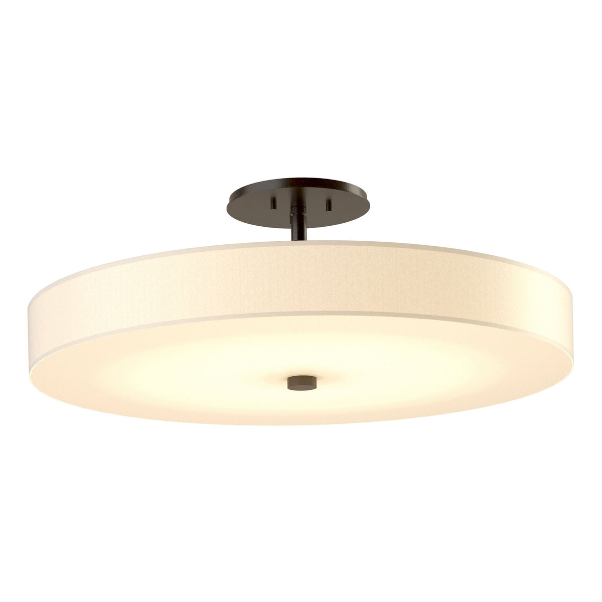 Disq Large LED Semi-Flush LED Spun Frost (SH) in Oil Rubbed Bronze