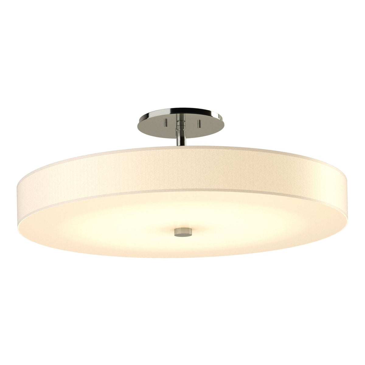 Disq Large LED Semi-Flush LED Spun Frost (SH) in Sterling