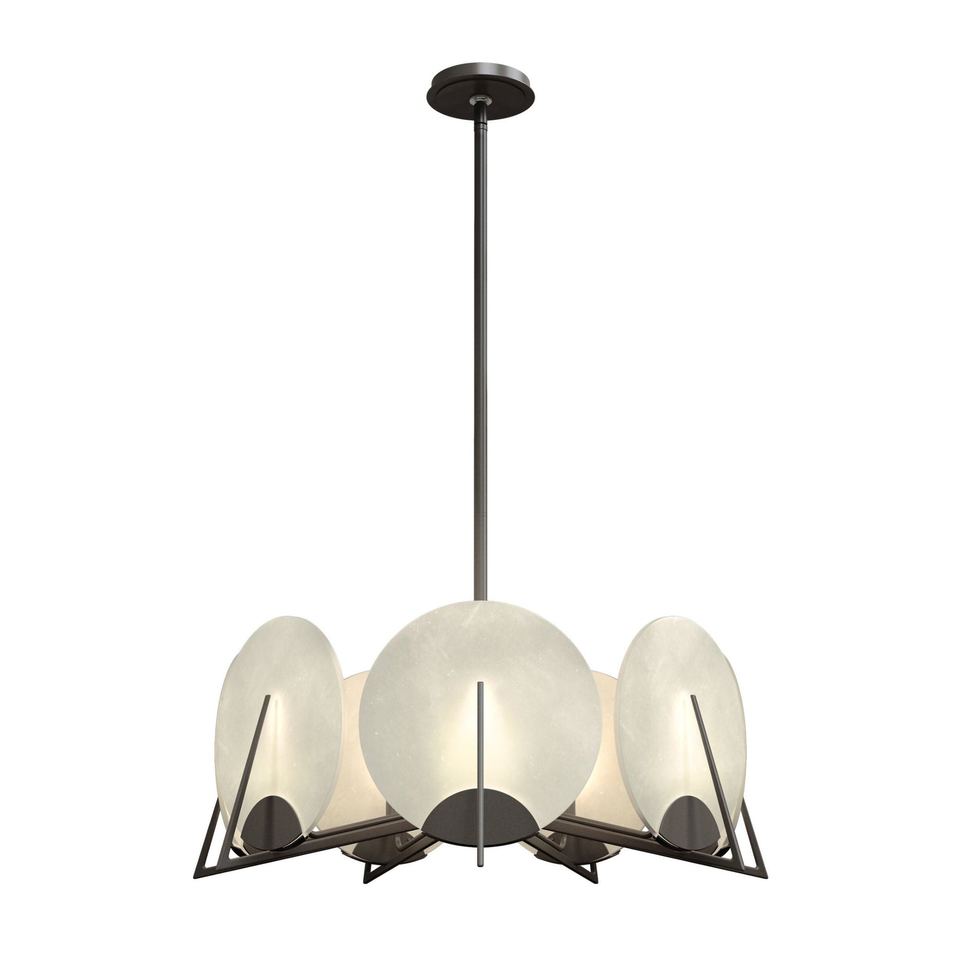 Callisto 7-Light Pendant 7-Light Alabaster in Dark Smoke