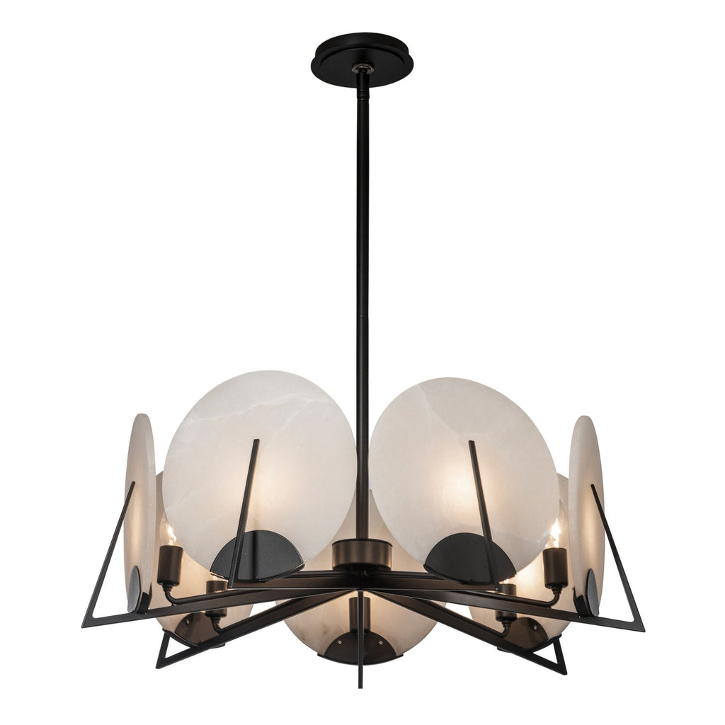 Callisto 7-Light Pendant 7-Light Alabaster in Black